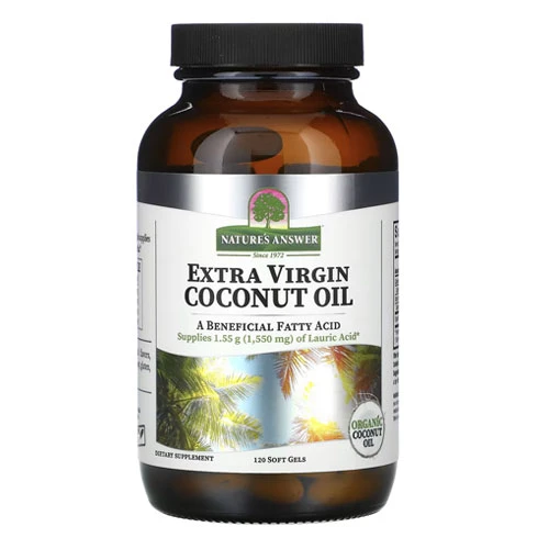 Natures Answer Extra Virgin Coconut Oil-120 Softgels