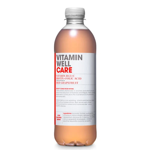 Vitamin Well Water Care Drink 500ml - Red Grapefruit Flavor 1