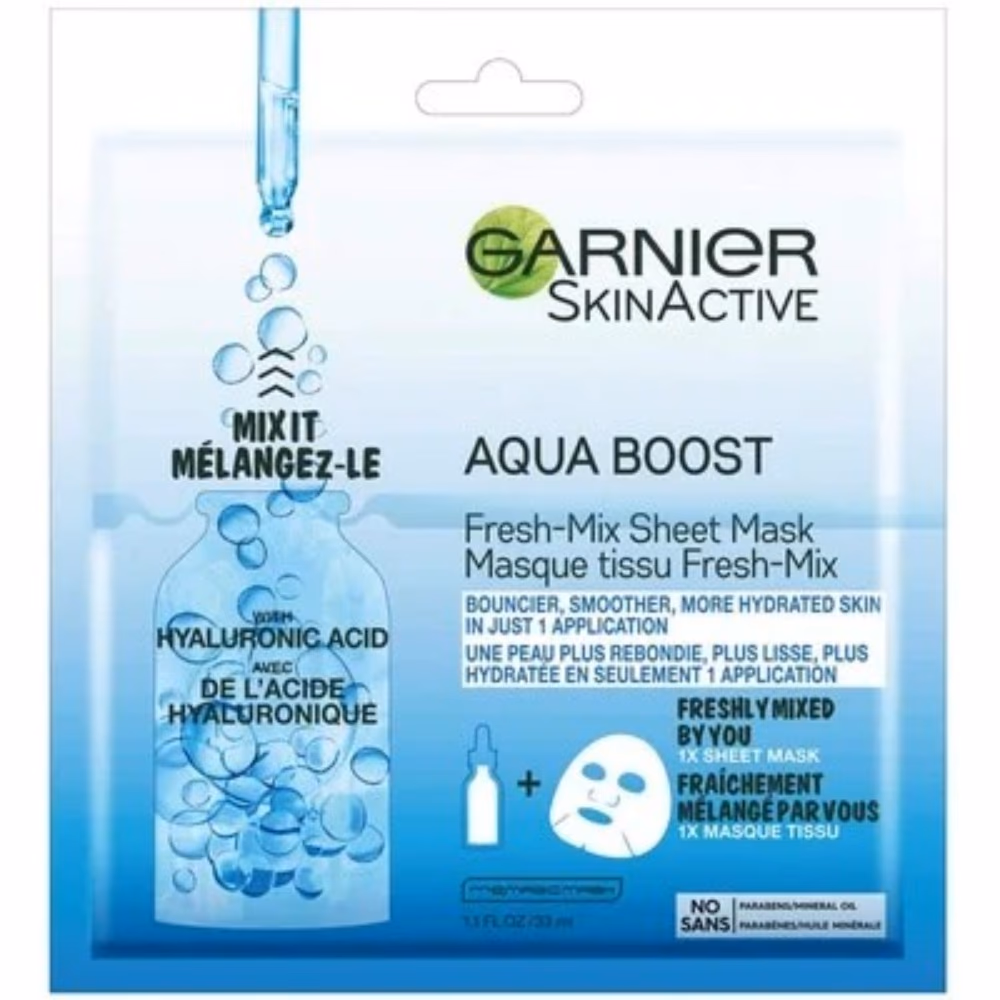 Garnier SkinActive Aqua Boost Hydrating Tissue Mask 33ml 1