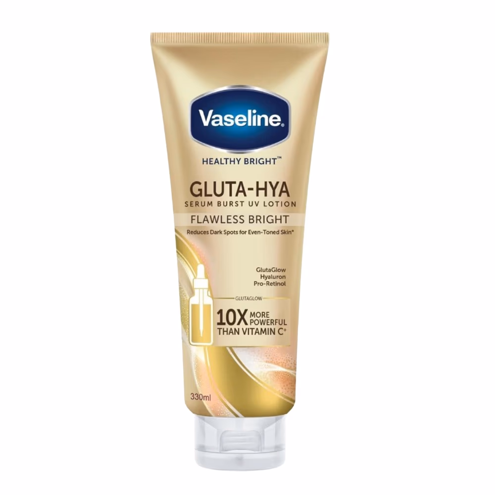Vaseline Healthy Bright Gluta-Hya Serum Burst UV Lotion Flawless Glow 330ml 1