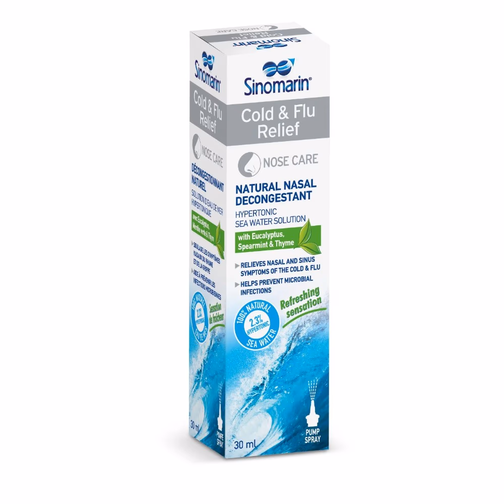 Sinomarin Cold & Flu Relief Nasal Decongestant 30ml 3