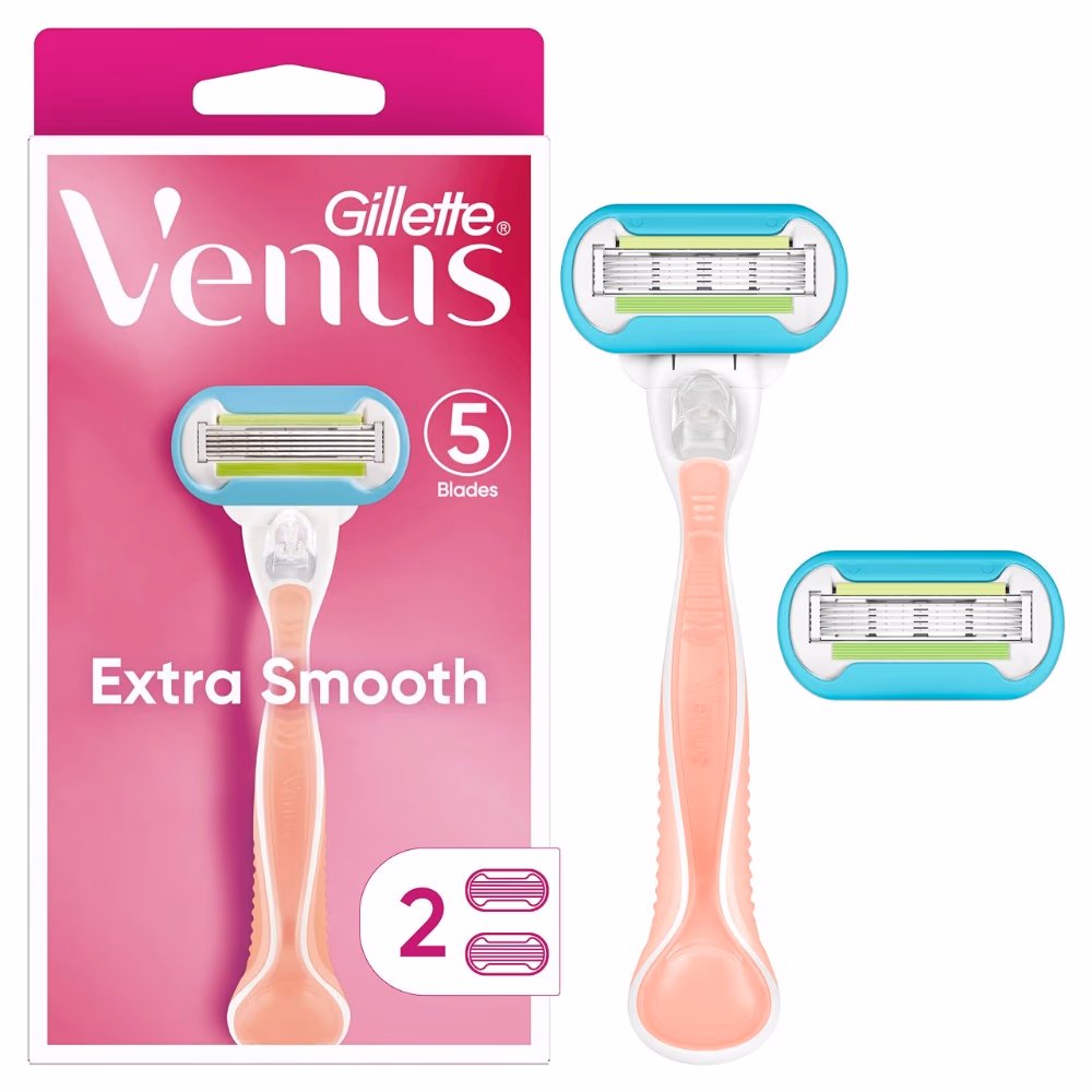 Gillette Venus Extra Smooth Pink Razor – 2 Pack