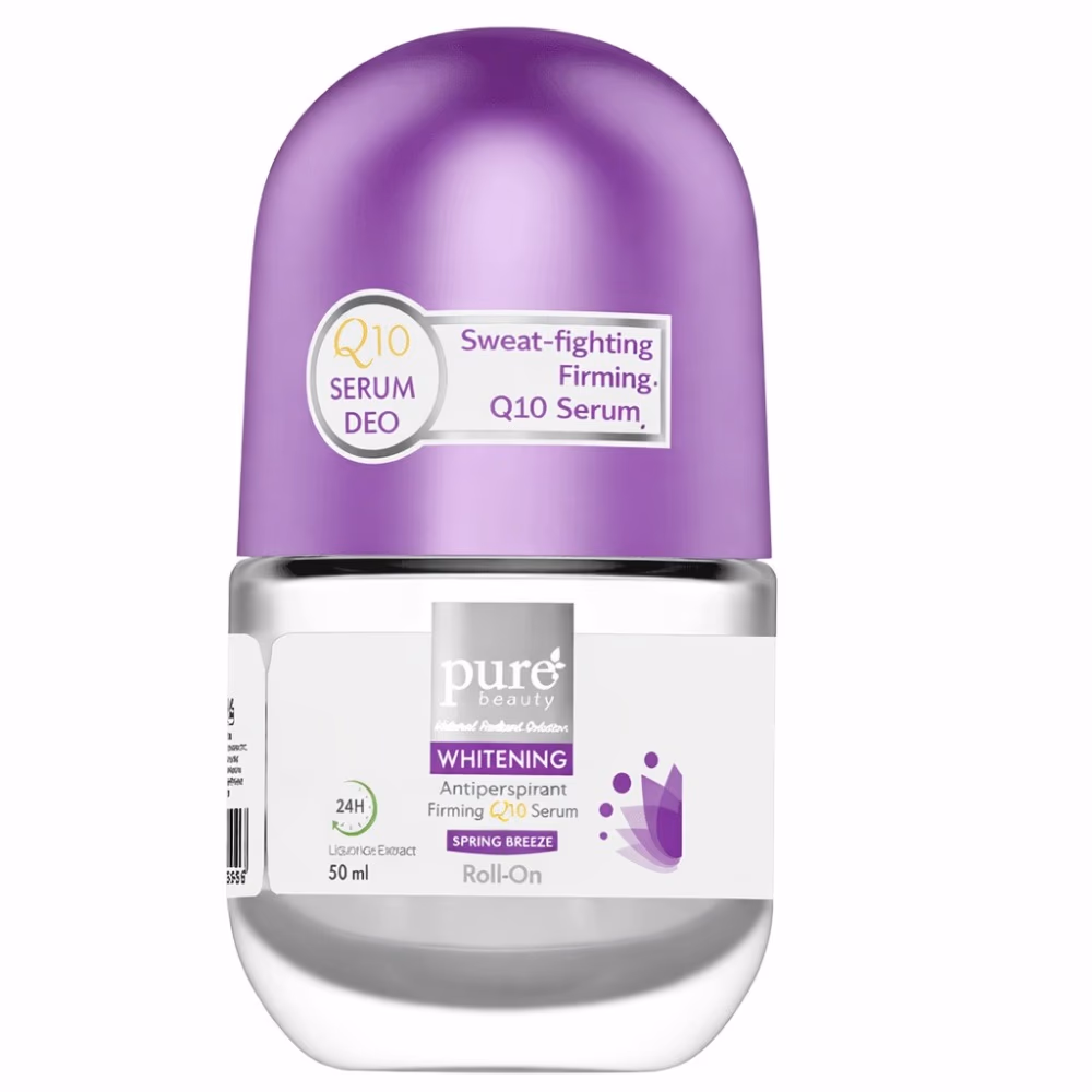 Pure Beauty Anti-Perspirant Firming Q10 Serum Spring Breeze Whitening Roll-On 50ml 2