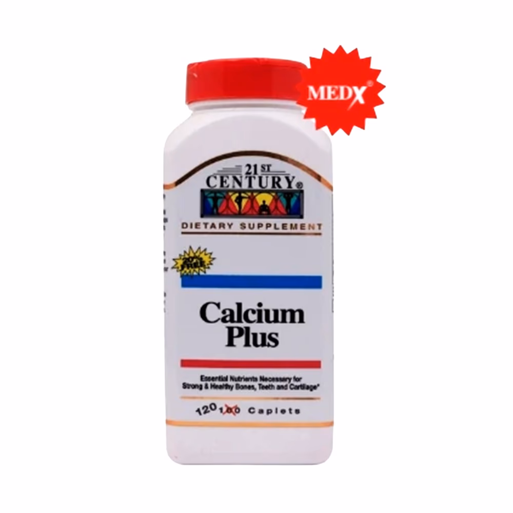 21St Century Calcium Plus - 120 Caplets