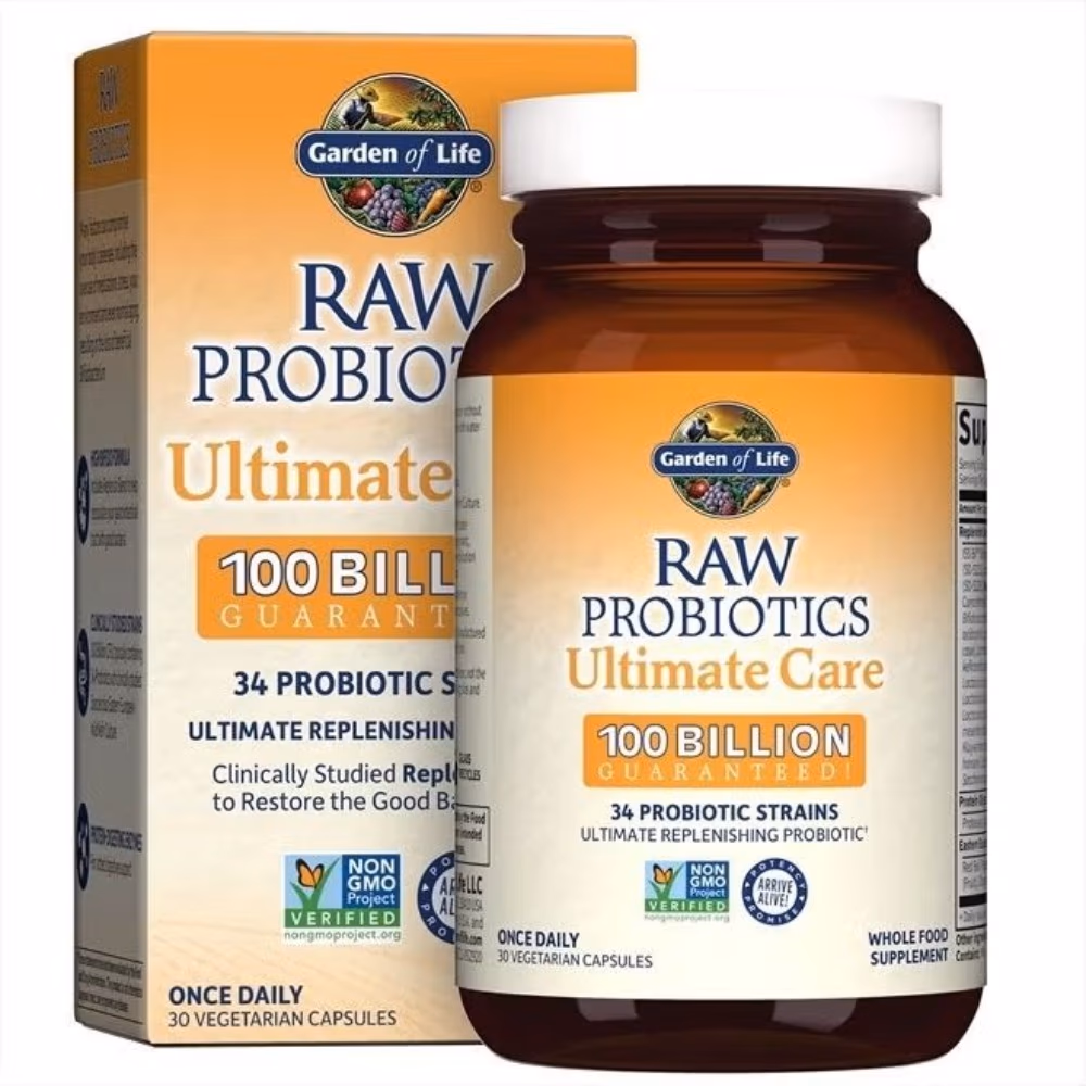 Garden of Life Raw Probiotics Ultimate Care 100Billion Vegan Capsules 30S 1