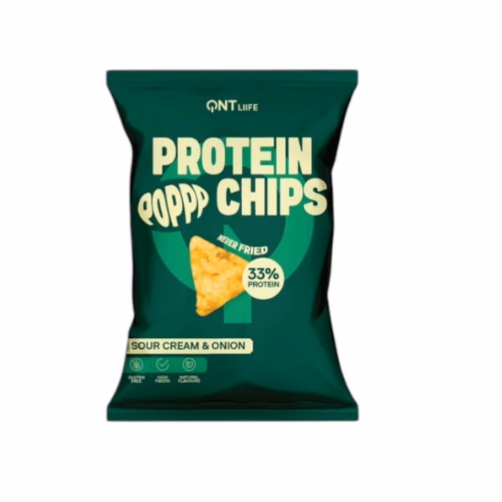 QNT Protein Poppp Chips – Sour Cream & Onion (50g) 1