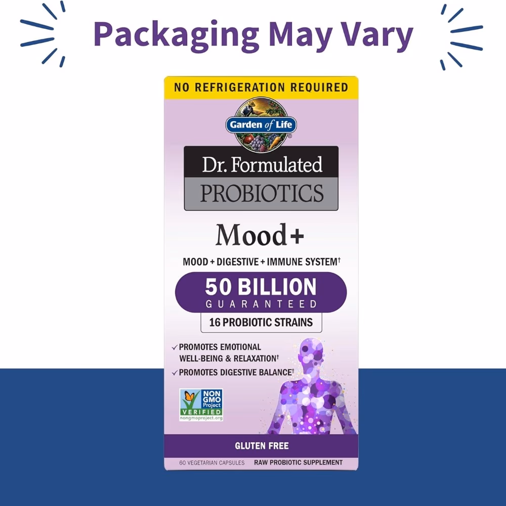 Garden Of Life Dr.Formulated Probiotics Mood+ 50Billion 16 Probiotic Strains  60 VegCapsules 5