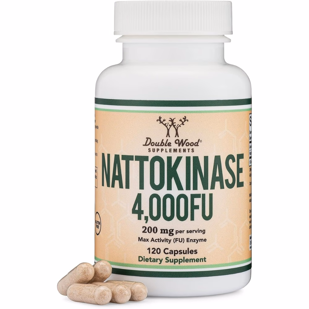 Double Wood Nattokinase 200 mg-120 Capsules