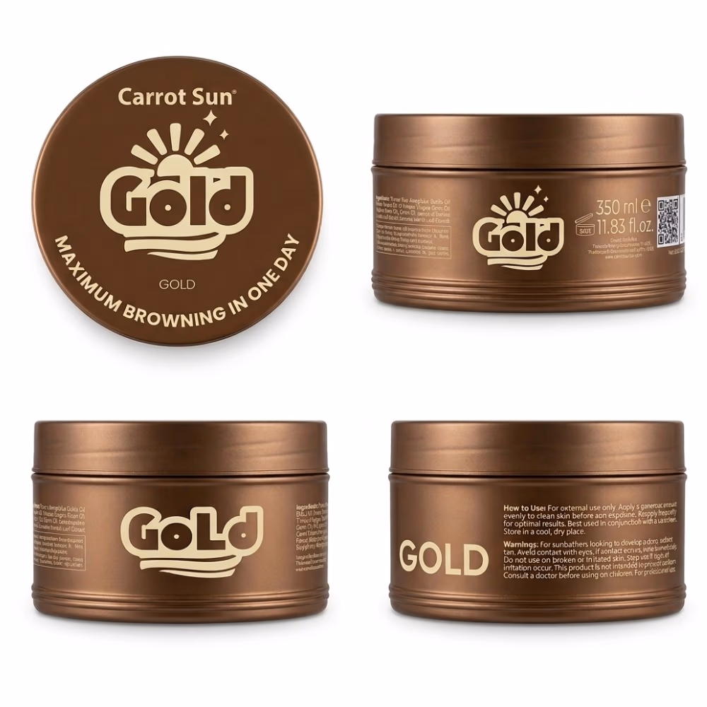 CarrotSun Gold Cream Sun Cream Jar 350ml  2