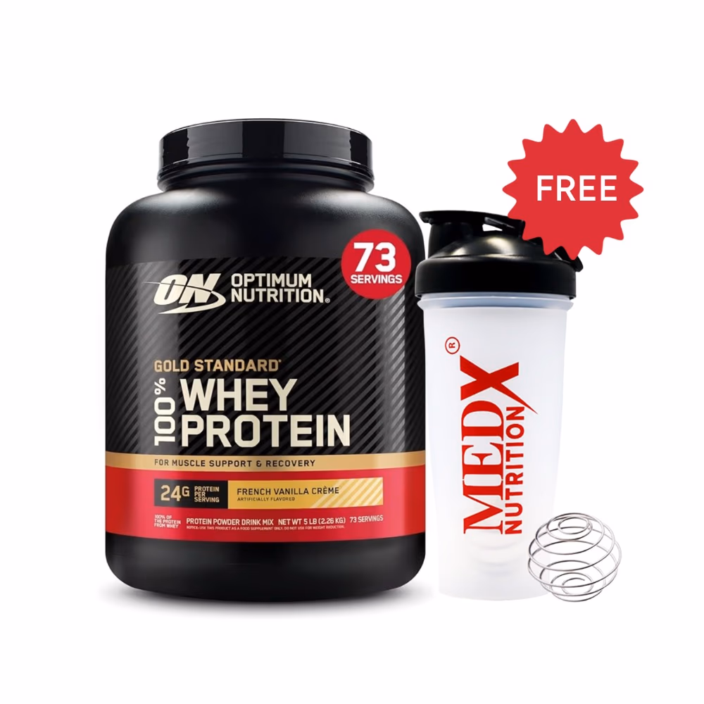 Optimum Nutrition 100% Gold Standard Whey Protein French Vanilla 5LB 1