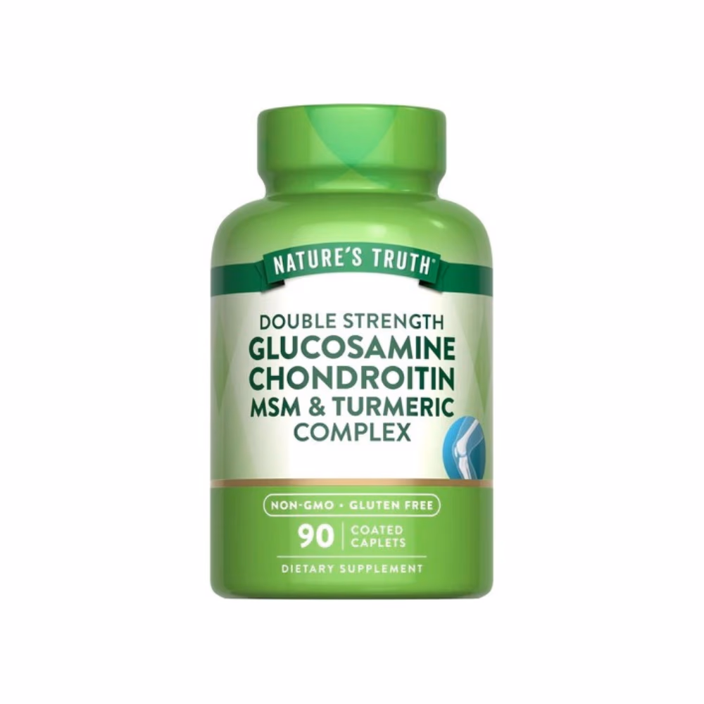 Nature's Truth Glucosamine Chondroitin MSM Turmeric 90 Capsules
