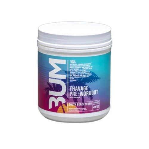 Raw Nutrition BUM Thavage Pre-Workout Powder South Beach Slush 40 Servings