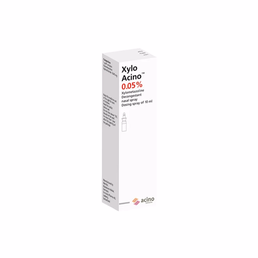 Xylo-Acino 0.05% Nasal Spray 10ml 2