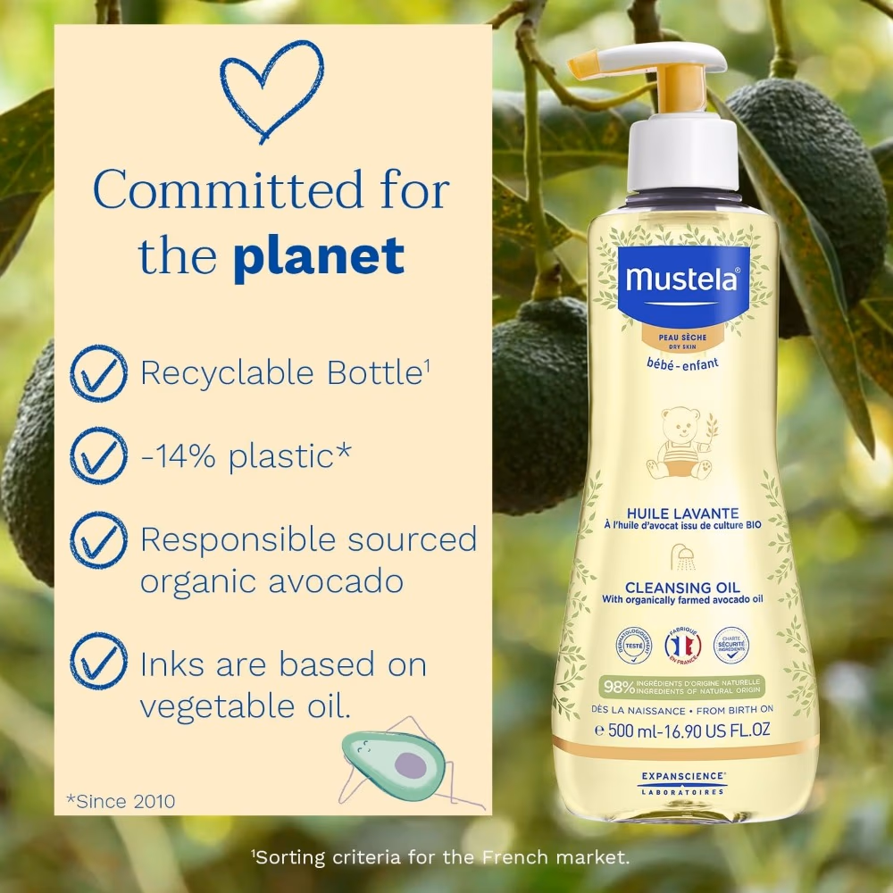Mustela Gentle Cleansing Oil 500ML 3