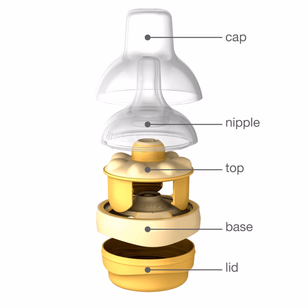 Medela Calma Solitaire Teat Breast Milk Feeding Nipple with One Size Flow for Breastfed Babies 3