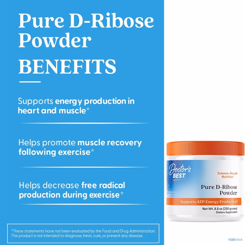 Doctors Best D-Ribose Powder 250gm 3