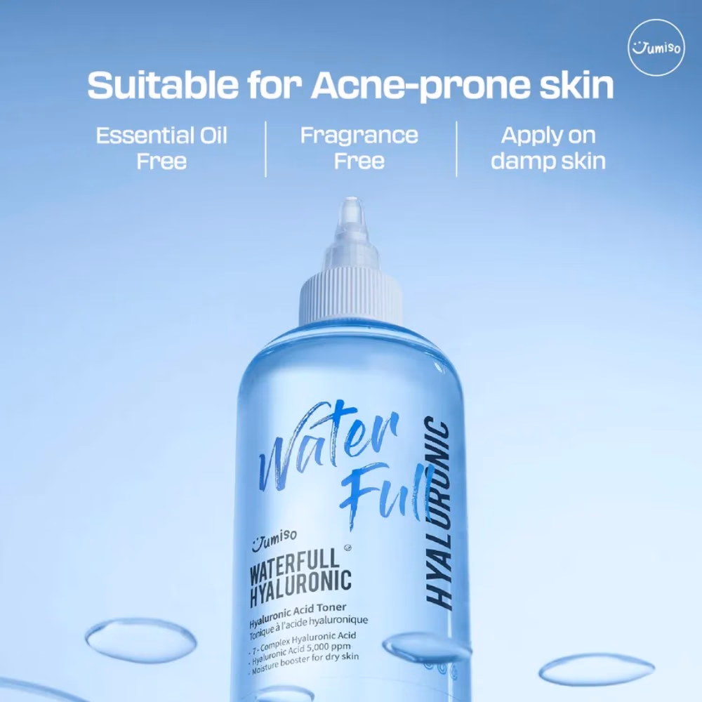 Jumiso Waterfull Hyaluronic Acid Toner, 250ml – Hydration Booster with 7-Complex Hyaluronic Acid 5