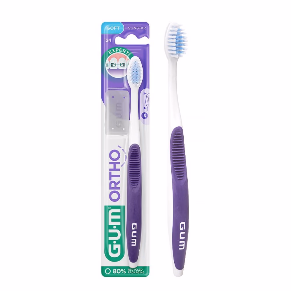 GUM Ortho Toothbrush (124) Soft - Assorted Color 2