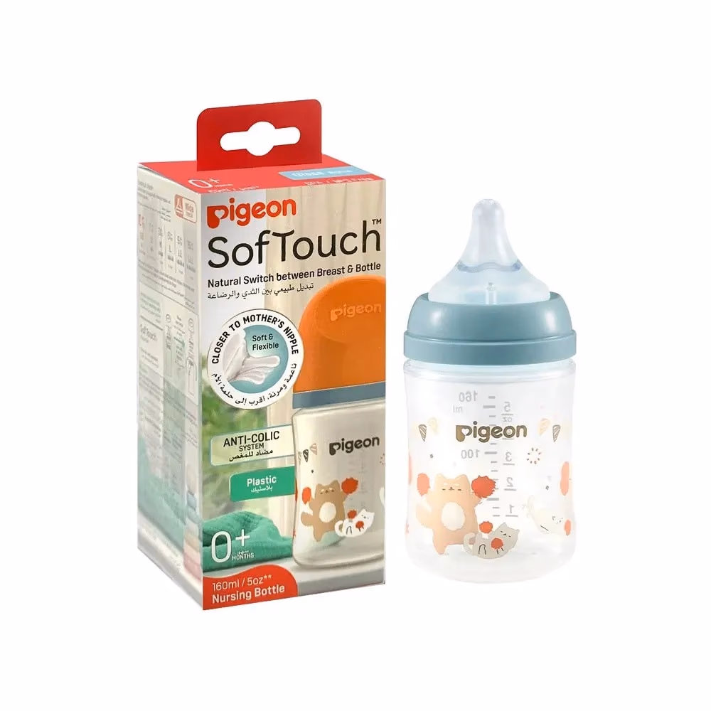 Pigeon SofTouch Plastic Bottle PAB1227 0+ Months 160ml 1