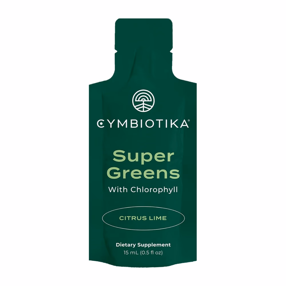 Cymbiotika Super Greens with Chlorophyll – Citrus Lime | Daily Greens Liquid Supplement | Single Pouch 15ml