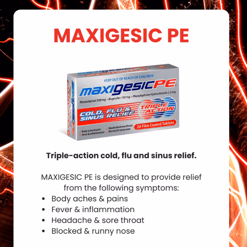 Maxigesic PE Tablets 20s 2