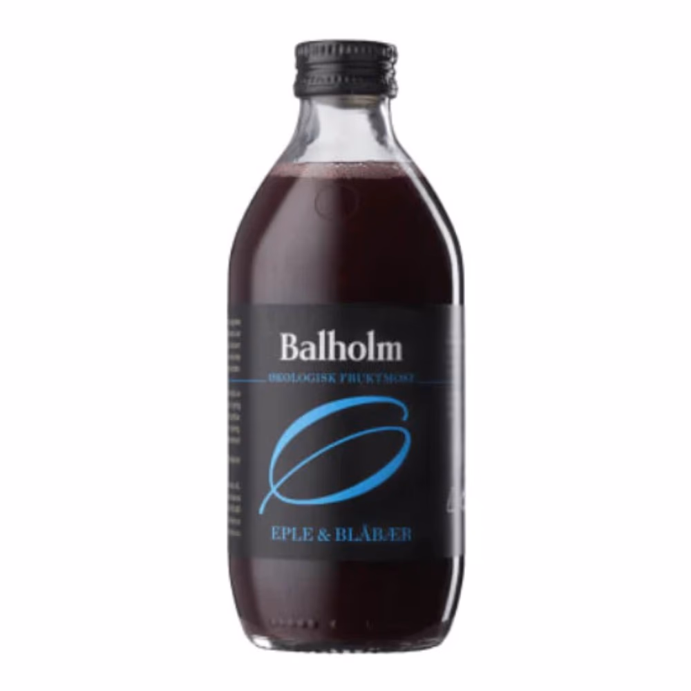Balholm Organic Fruit Juice 330ml – Apple & Blueberry | Cold Pressed, No Concentrate | Norwegian Fjord Fruit