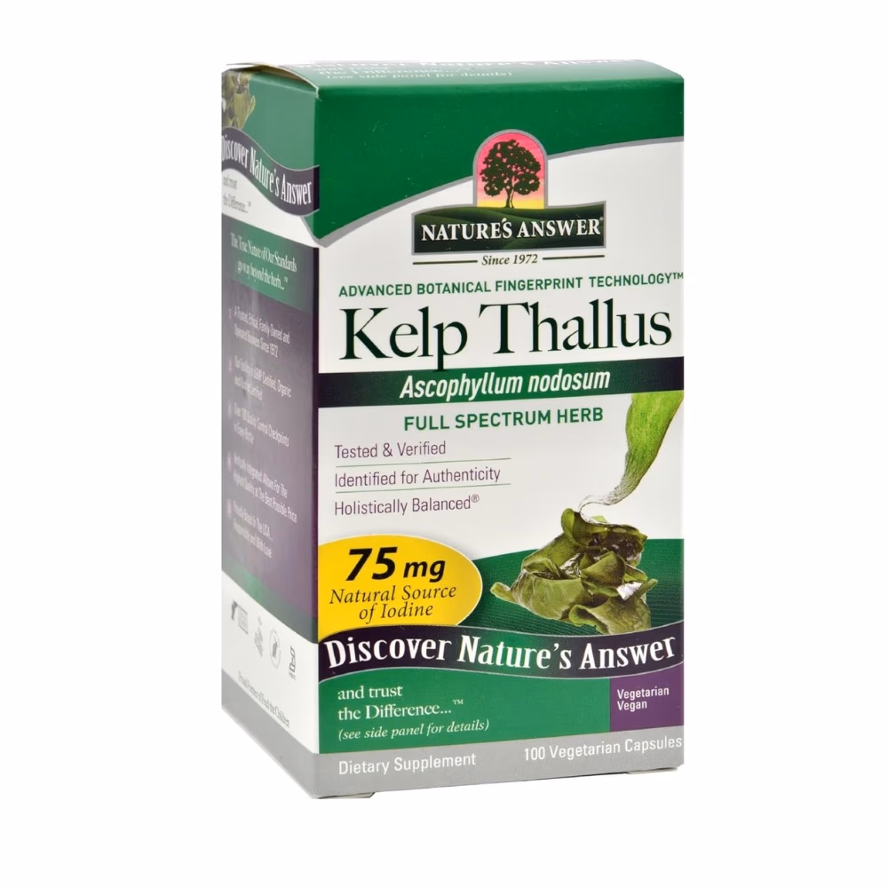 Natures Answer Kelp Thallus 75mg-100 Capsules