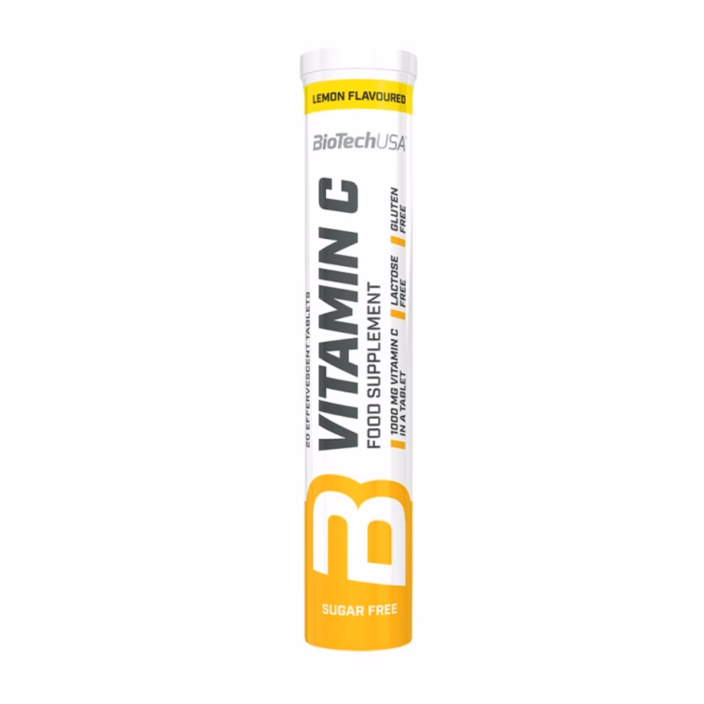 BioTechUSA Vitamin C 1000mg Lemon Effervescent Tablets 20s 1