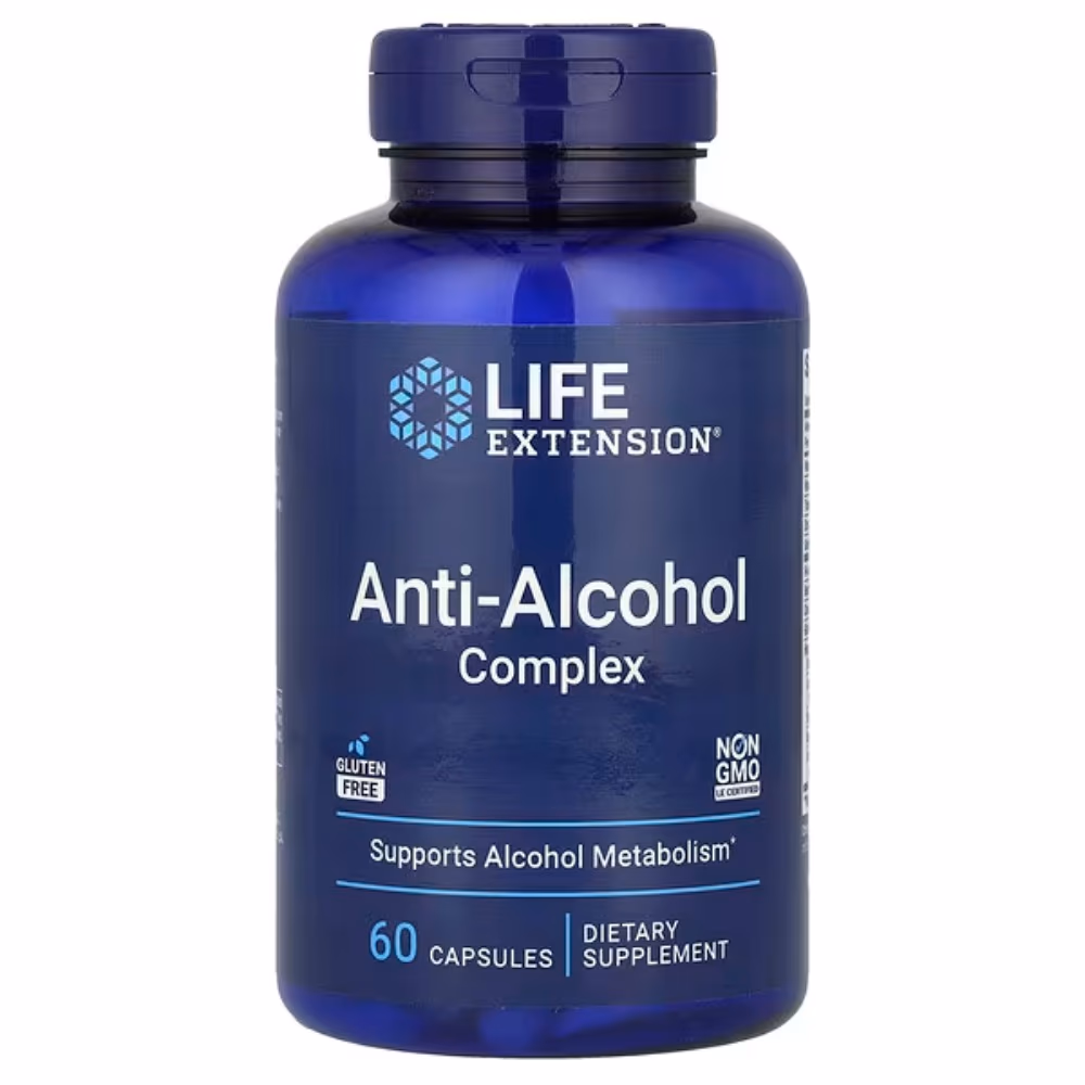 Life Extension Anti- Alcohol Complex 60 Capsules