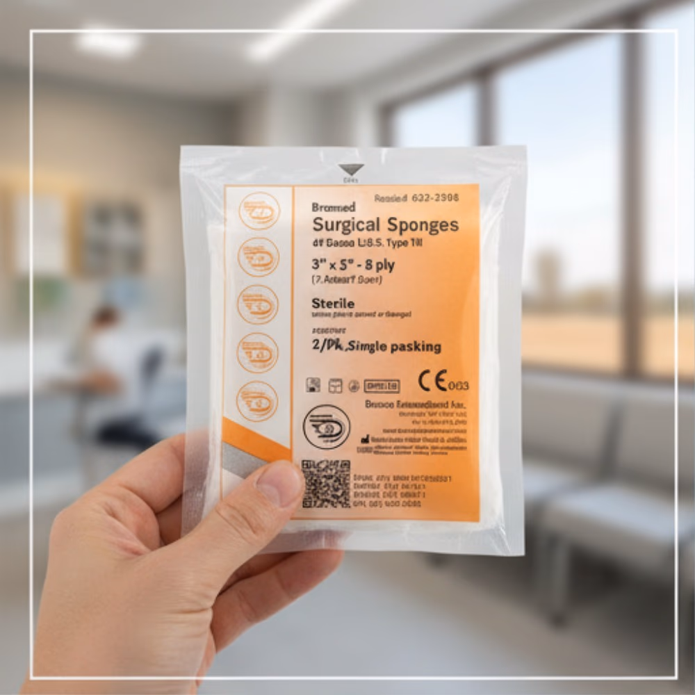 Bromed Gauze Sponge Sterile 3x3 8Ply 50s 3