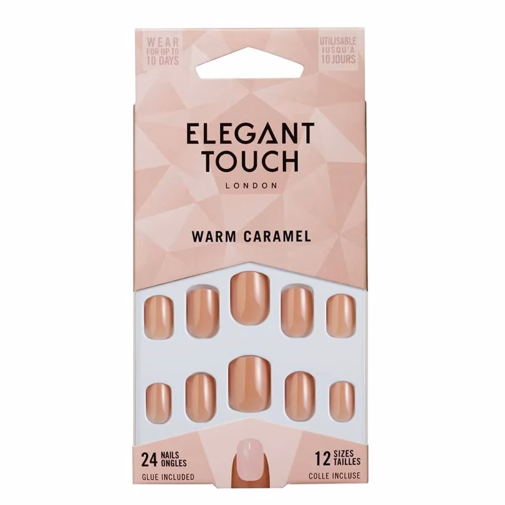 Elegant Touch Warm Caramel Nails 24S