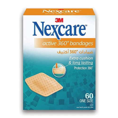 3M Nexcare Active 360 Bandages - One Size - 60 Bandages 1
