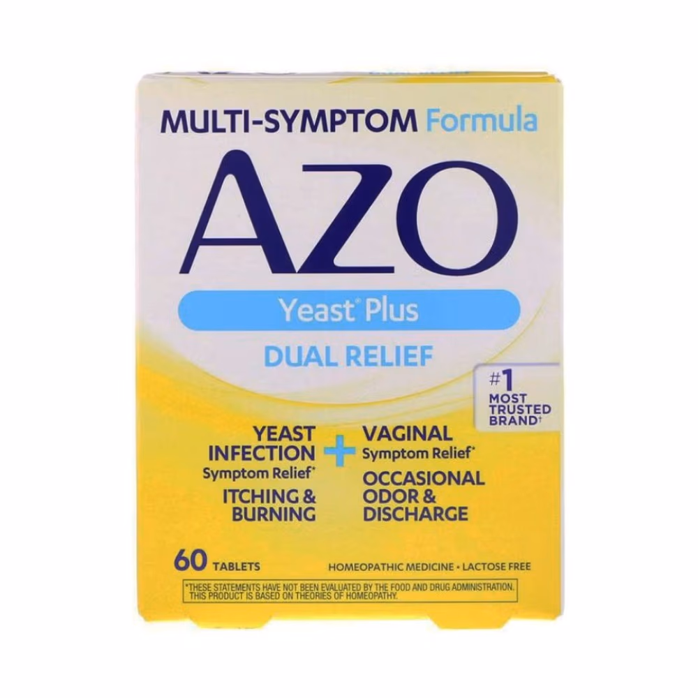 AZO Yeast Plus Dual Relief 60 Tablets 1
