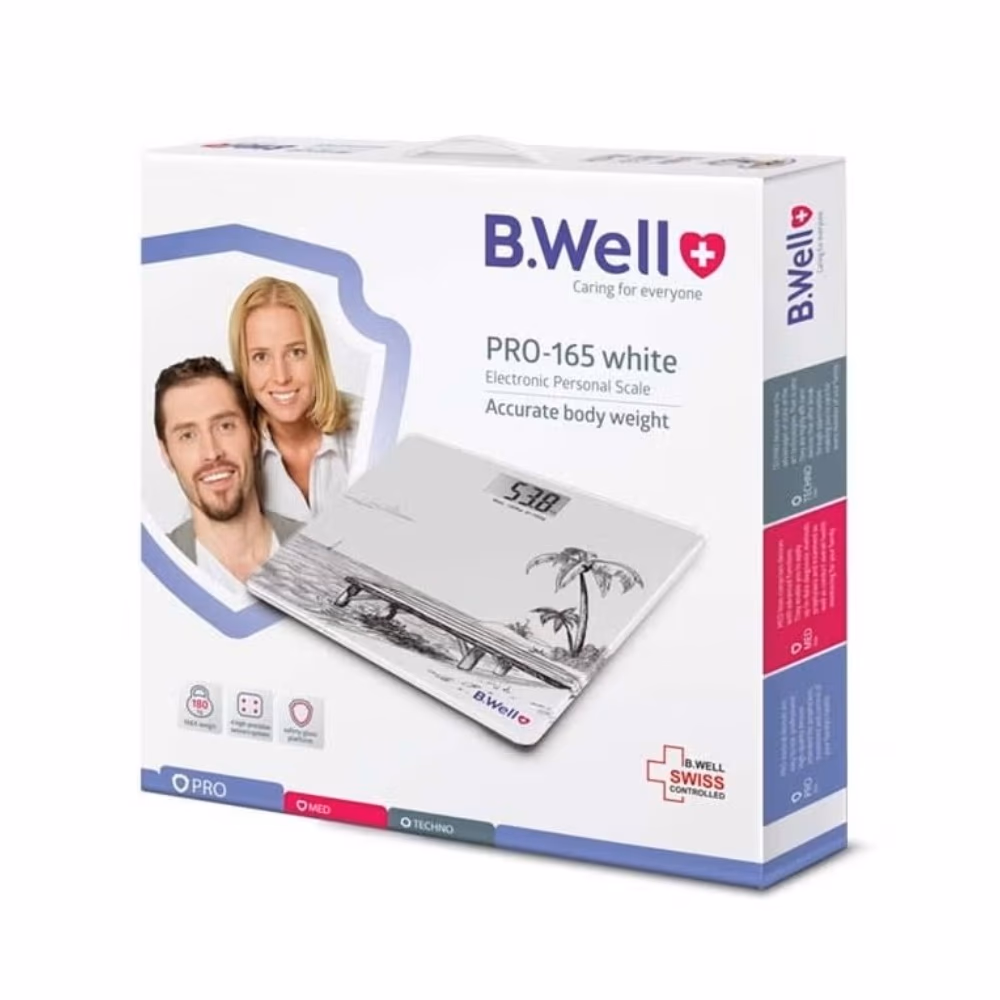 B.Well Electronic Personal Scale White PRO-165