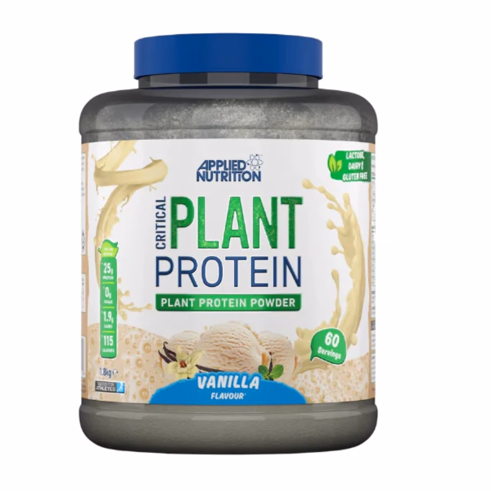 Applied Nutrition Critical Plant Protein – Vegan Friendly Protein Powder – Vanilla – 1.8kg 1