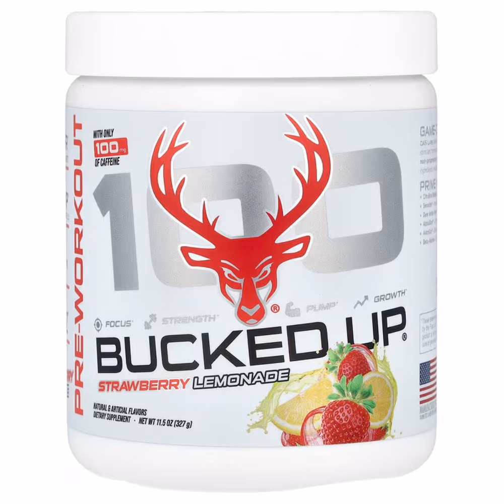 Bucked Up Pre-Workout 100 Non-Stim Strawberry Lemonade 30s 1