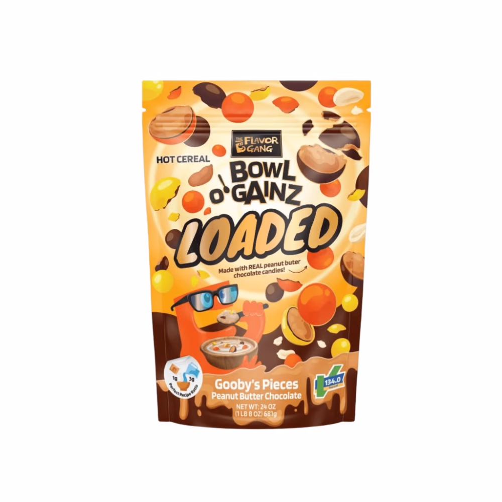 The Flavor Gang Hot Cereal Bowl O Gainz Loaded Gooby’s Pieces 681g