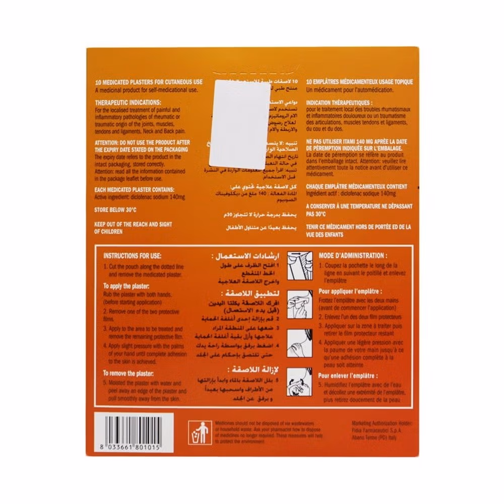 Itami Medicated Plasters 10 cm x 14 cm 10's 2