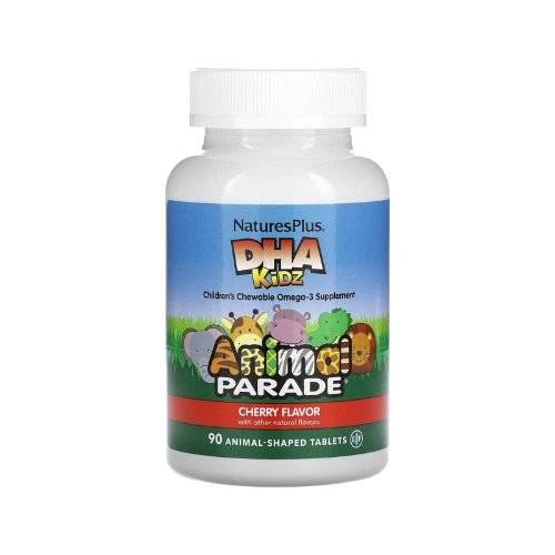 Natures Plus  Animal Paradae Dha for Kids Cherry Chewables Tablet 90s