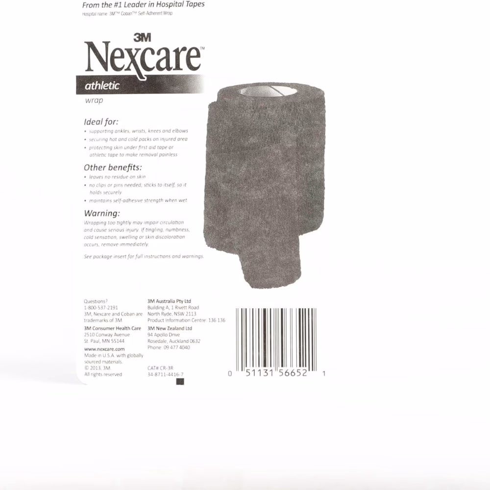 3M Nexcare Athletic Wrap 3 Inches x 2m - Red Color - Pack Of 1 3