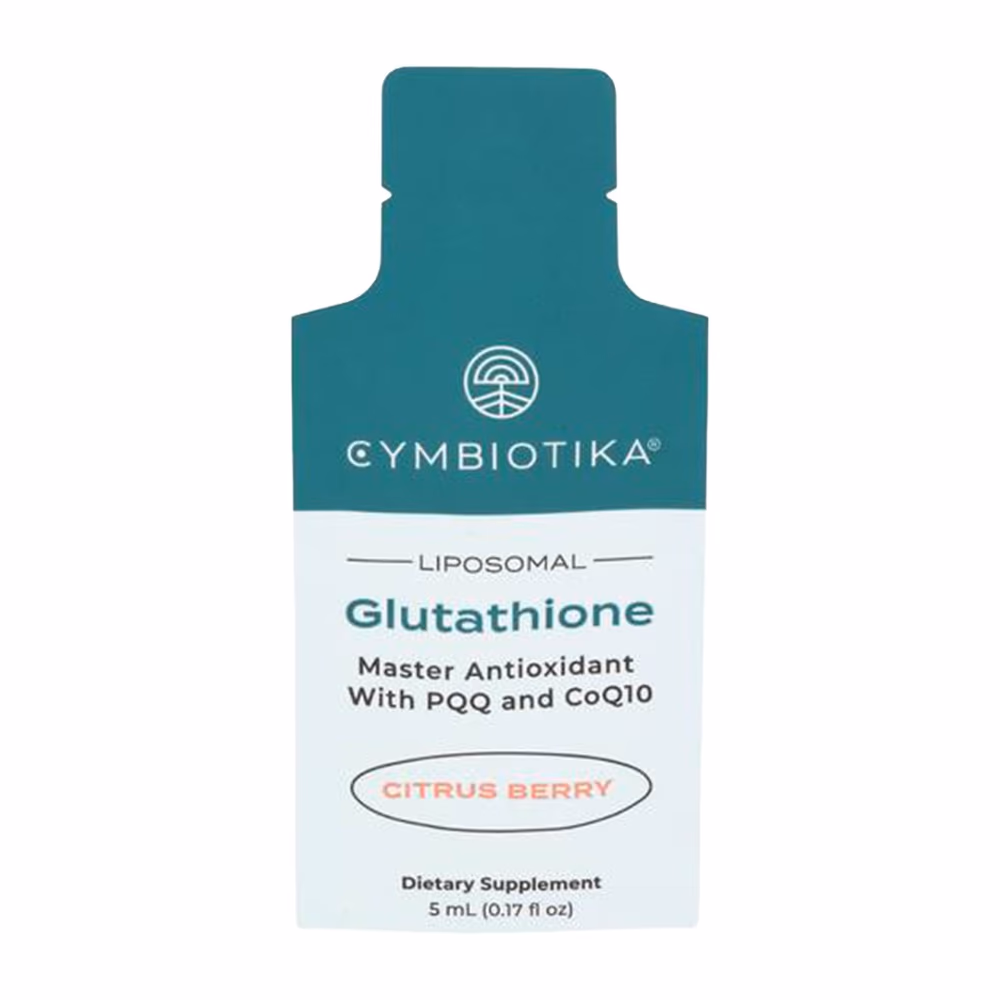 Cymbiotika Liposomal Glutathione – Citrus Berry | Master Antioxidant with PQQ & CoQ10 | Single Pouch 5ml 1