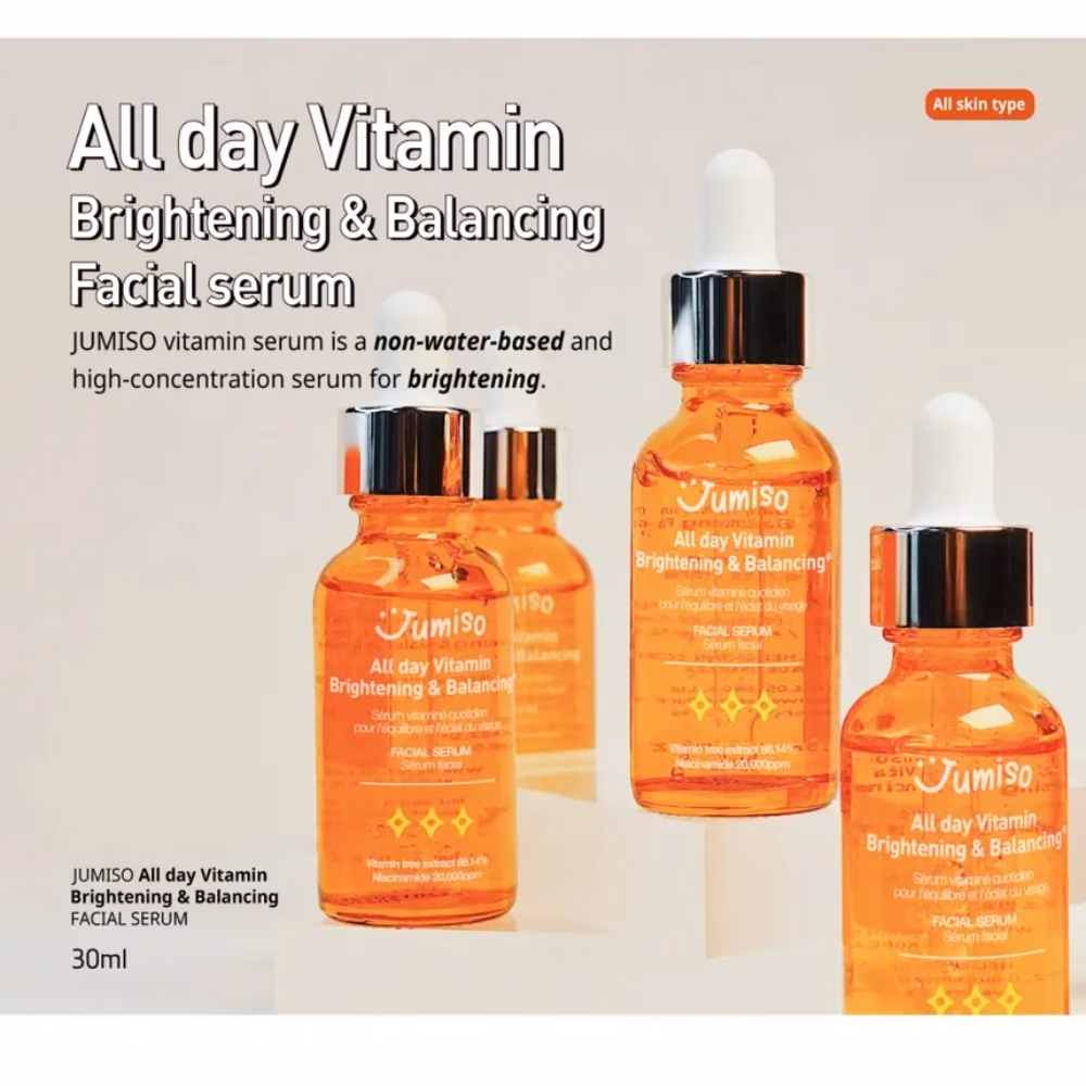 Jumiso All Day Vitamin Brightening & Balancing Facial Serum, 50ml – Niacinamide 2% Skin Brightening and Hydration Booster 2