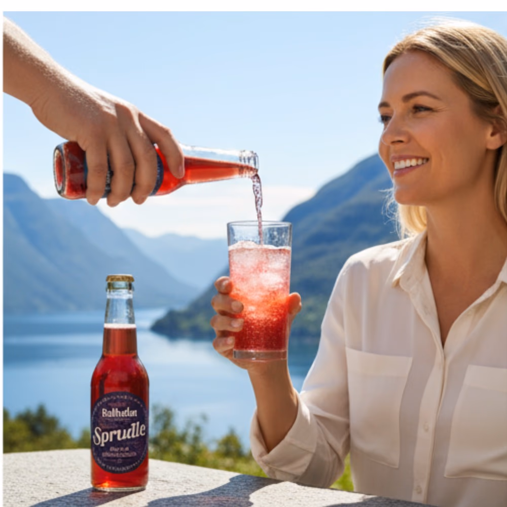 Balholm Sprudle 330ml – Sparkling Apple & Raspberry Juice | 100% Natural, No Added Sugar | Norwegian Fjord Fruit 5
