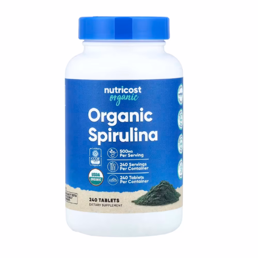 Nutricost Organic Spirulina Tablets 240s 1