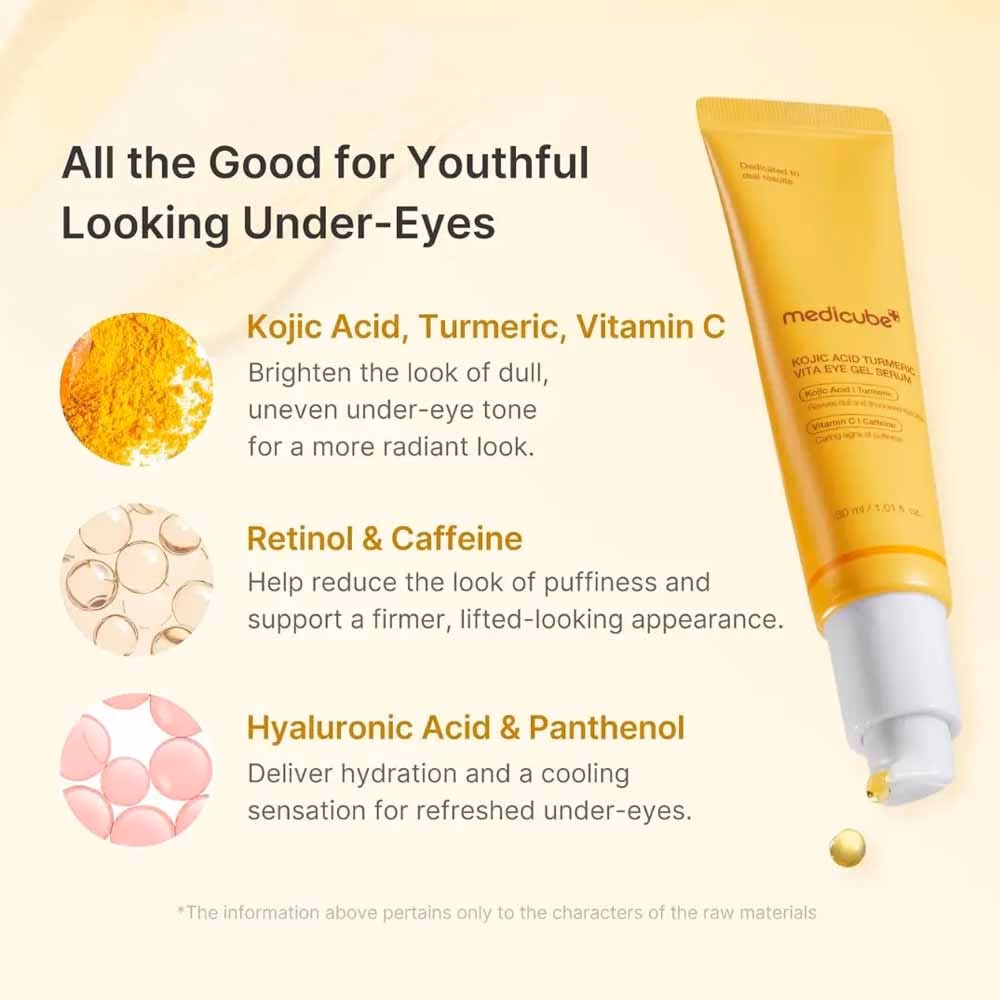 Medicube Kojic Acid Turmeric Vita Eye Gel Cream 30ML 2