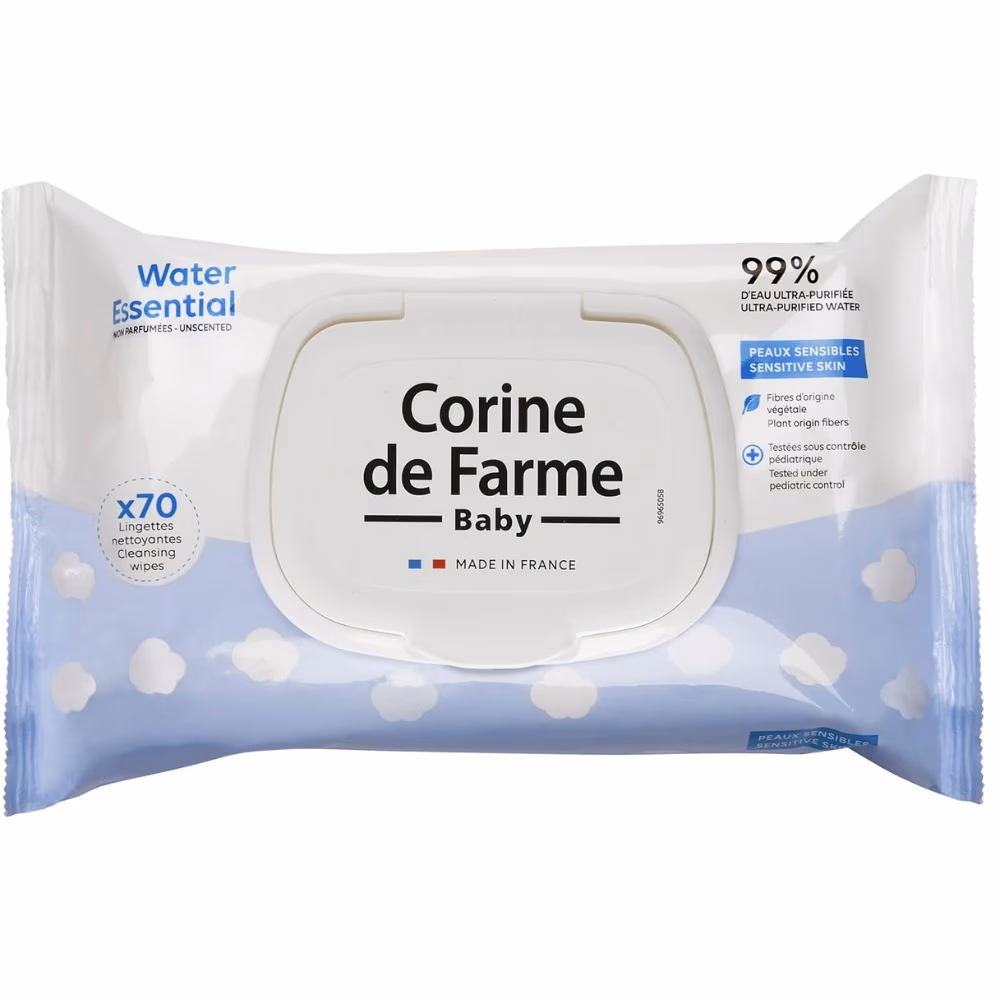 Corine De Farme Baby Water Essential-70 Wipes  1