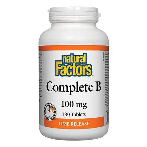 Natural Factors Complete B 100mg 180 Tablets 1