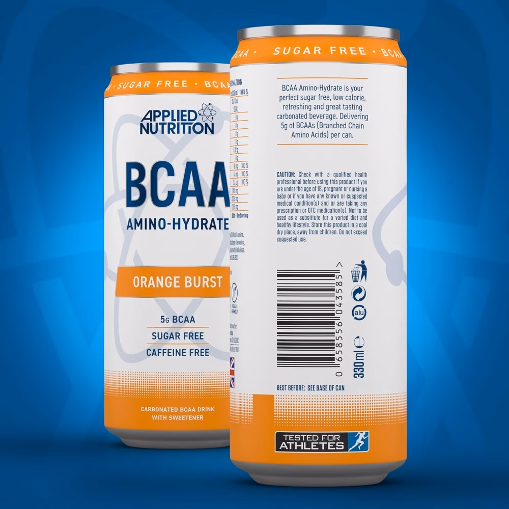 Applied Nutrition Bcaa Amino Hydrate Drink Caffeine Free Orange Burst 330Ml 1