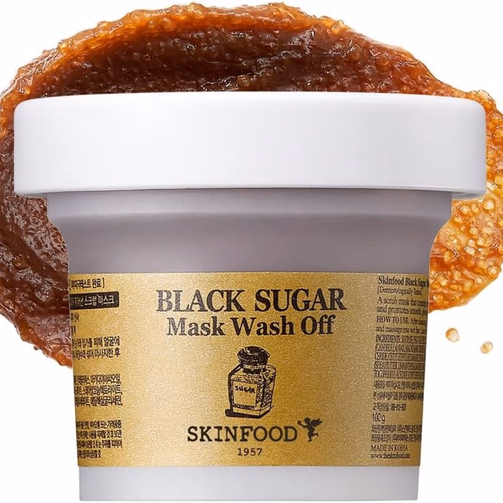 Skinfood Black Sugar Mask Wash Off 120gm – Exfoliating Scrub Mask with Black Sugar & Natural Oils | For Dull, Rough & Uneven Skin 5