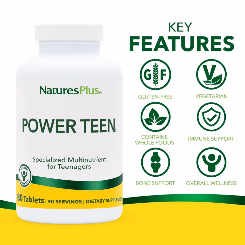 Natures Plus  Power Teen Multinutrient Tab 180s 3
